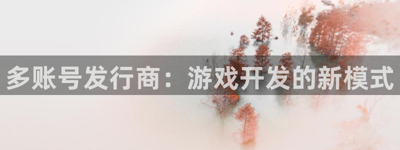 完美电竞注册平台是什么软件：多账号发行商：游戏开发的新模式
